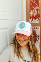 Aztec Bucking Bronco Patch Trucker Hat - Qu!rk Boutique