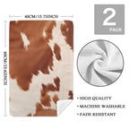 Cow Print Set of 2 Dish Towels made in America Kitchen Towels - Qu!rk Boutique