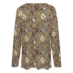 Baha Ranch Western Print Long Sleeve Top - Qu!rk Boutique