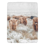 Highland Cow Throw Blanket Ultra-Soft Micro Fleece Blanket 60" x 80" Made in America - Qu!rk Boutique