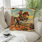 Vintage Cowboy Pillow Case Made in America - Qu!rk Boutique