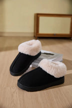💙 Faux Fur Round Toe Platform Slippers - Qu!rk Boutique