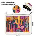 Printed Cactus Cosmetic Bag Pack of 5 Made in America - Qu!rk Boutique