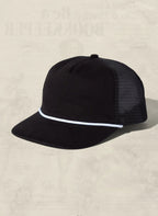 Brushed Cotton Rope Trucker Hat - Qu!rk Boutique