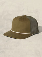Brushed Cotton Rope Trucker Hat - Qu!rk Boutique