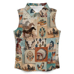 Bohemian Dreams Sleeveless Polo Tank Top - Qu!rk Boutique