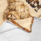 Baha Ranch Howdy Highland Throw Blanket 60" x 80" Made in America - Qu!rk Boutique