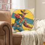 Baha Ranch Rodeo Cowboy Velvety Soft Pillow Case Made in America - Qu!rk Boutique