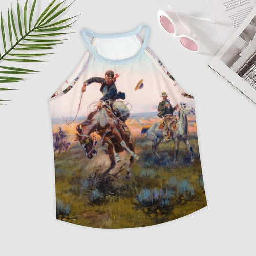 Baha Ranch Vintage Western Cowboy Women's Tank Top - Qu!rk Boutique