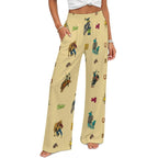Baha Ranch The Last Roundup Rodeo High Waisted Wide Leg Pants - Qu!rk Boutique