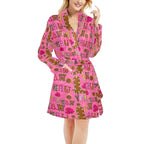 Pink Yeehaw Women's Western Bath Robe - Qu!rk Boutique