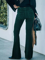 Corduroy Flare Pants - Qu!rk Boutique