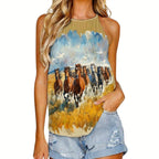 Baha Ranch Wild Horses Tank Top - Qu!rk Boutique