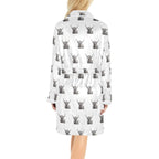 Silly Highland Cow Women's Western Bath Robe - Qu!rk Boutique