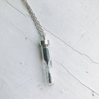 Space Time Hourglass Necklace with Meteorite Dust - Qu!rk Boutique