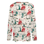 Baha Ranch Desert Rodeo Long Sleeve Top - Qu!rk Boutique