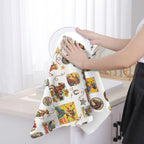 Vintage Cowgirl Collage Dish Towels Set of 2 Made in America - Qu!rk Boutique