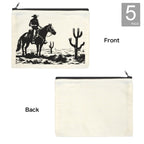 Black White Desert Cosmetic Bag Pack of 5 Made in America - Qu!rk Boutique