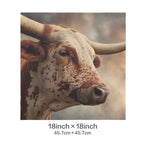 Baha Ranch Western Ranch Bull Velvety Soft Pillow Cover Made in America - Qu!rk Boutique