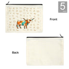Baha Ranch Brand Longhorn Pack of 5 bags Cosmetic Bag Made in America - Qu!rk Boutique