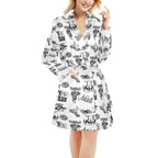 Baha Ranch Cowboy Print Women's Western Bath Robe - Qu!rk Boutique