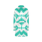 Turquoise Aztec Women's Western Bath Robe - Qu!rk Boutique