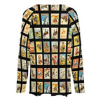 Baha Ranch Cowboy Collage Western Print Long Sleeve Top - Qu!rk Boutique