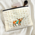 Baha Ranch Brand Longhorn Pack of 5 bags Cosmetic Bag Made in America - Qu!rk Boutique