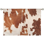 Cowhide Print Window Curtains 28"x40" (2-Piece) Made in America - Qu!rk Boutique