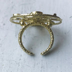 Large Moon Phase Statement Cocktail Ring - Qu!rk Boutique