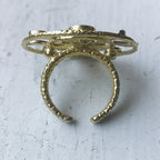 Large Moon Phase Statement Cocktail Ring - Qu!rk Boutique