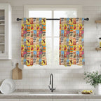 Vintage Rodeo Window Curtain 28"x40" (2-Piece) Made in America - Qu!rk Boutique