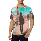 Baha Ranch Retro Pop Western Desert Cowboy Polo Shirt - Qu!rk Boutique