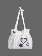Polka Dot Heart Shoulder Bag - Qu!rk Boutique