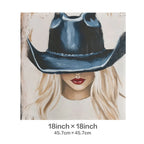 Baha Ranch Cowgirl Blonde Velvety Soft Throw Pillow Case Made in America - Qu!rk Boutique