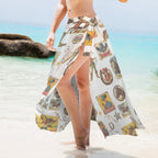 Baha Ranch Vintage Cowgirl Collage Beach Coverup Skirt - Qu!rk Boutique