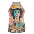 Baha Ranch Turquoise View Retro Pop Western Tank Top - Qu!rk Boutique