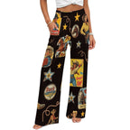 Baha Ranch Vintage Cowgirl Collage High Waisted Wide Leg Pants Inclusive Sizing - Qu!rk Boutique
