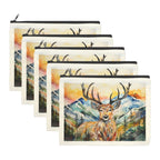 Baha Ranch Painted Buck Cosmetic Bag Pack of 5 Made in America - Qu!rk Boutique