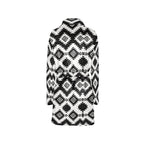 Black Aztec Women's Western Bath Robe - Qu!rk Boutique