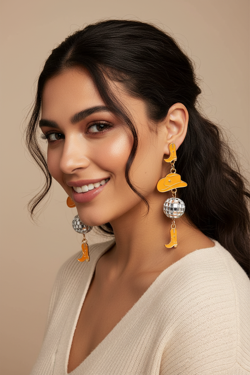 Queen of the Crowd- Cowgirl Earrings