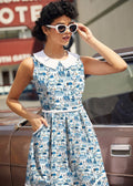 Santorini Collared Dress - Qu!rk Boutique