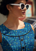 Elizabeth Dress in Peacock - Qu!rk Boutique