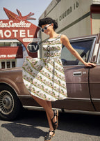 Elizabeth Dress in Woodland Sunset - Qu!rk Boutique