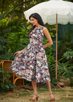 Floral Midi Dress - Qu!rk Boutique