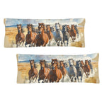 Baha Ranch Running Horses Western Body Pillow Cover Made in America - Qu!rk Boutique