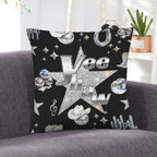Baha Ranch YEEHAW Velvety Soft Pillow Cover Made in America - Qu!rk Boutique