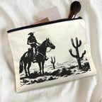 Black White Desert Cosmetic Bag Pack of 5 Made in America - Qu!rk Boutique