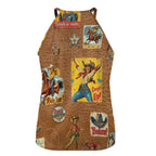 Baha Ranch Vintage Cowgirl Collage Western Tank Top - Qu!rk Boutique