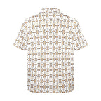 Baha Ranch White Aztec Hawaiian Shirt Made in America - Qu!rk Boutique